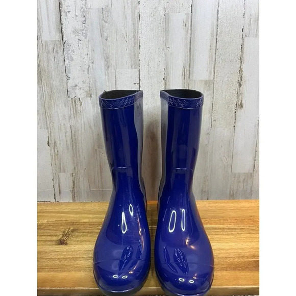 UGG Women's Sienna Rain Boot Blue Size 7 Waterproof Ankle Pull On - Picture 5 of 7